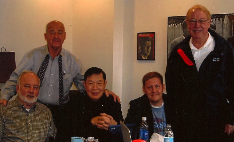 Melvin Tucker with Dr. Cyril Wecht, Dr. Henry Lee, Scott Roder, and Van Blaircom, former FBI and law enforcement forensic experts