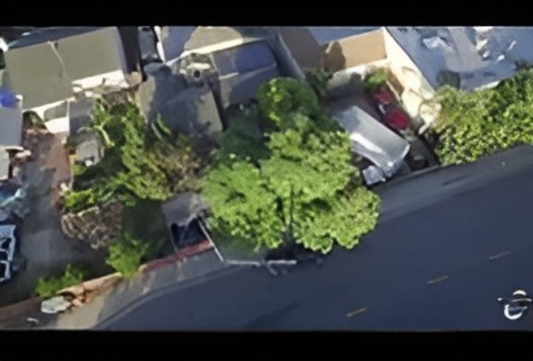 Aerial map reconstruction of a residential street for an officer-involved shooting federal civil rights case