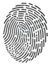 Fingerprint icon representing forensic investigation and evidence analysis